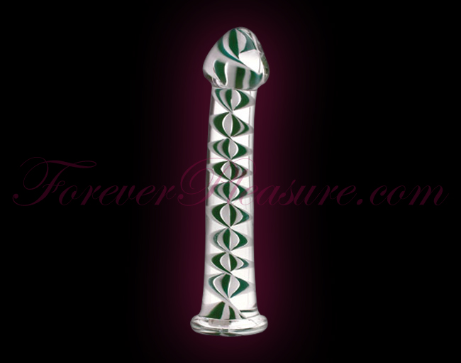 Jade-White Helix Glass Wand Jade-White Helix Glass Wand