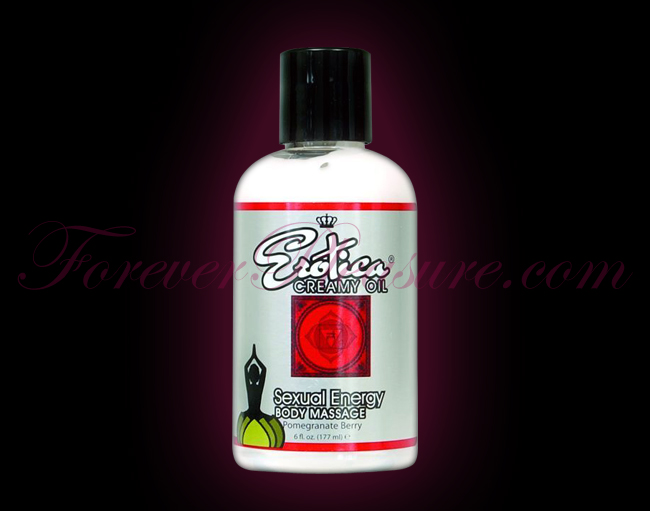 Erotica Oil Body Massage - Pomegranate Berry (6oz)