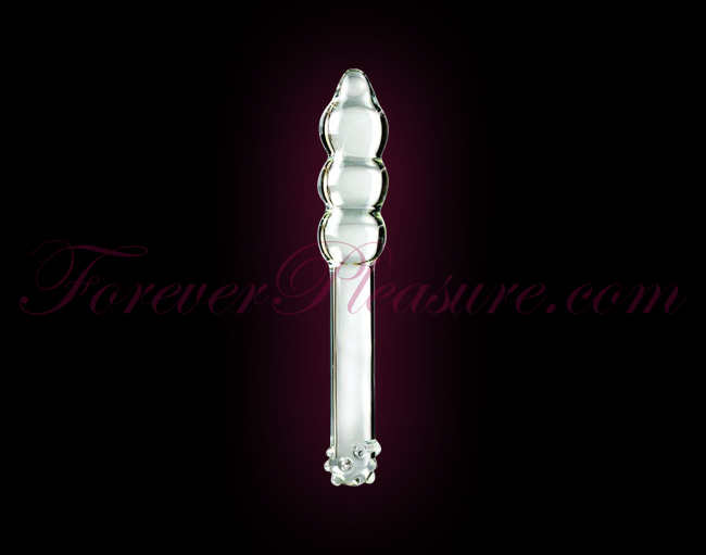 Icicles No.10 Hand Blown Glass Massager - Clear