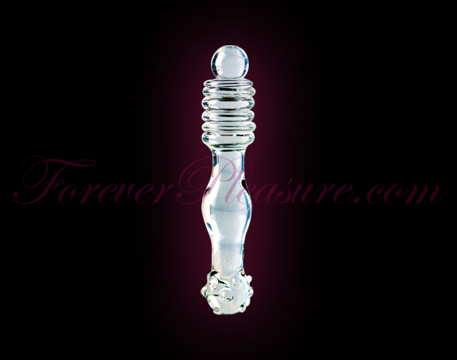 Icicles No.11 Hand Blown Glass Massager - Clear
