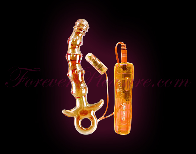 Icicles No.15 Hand Blown Massager - 10 Function Orange