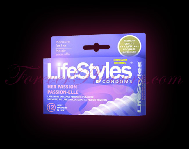 Lifestyles Ribbed For Her Passion (12 Pack)
