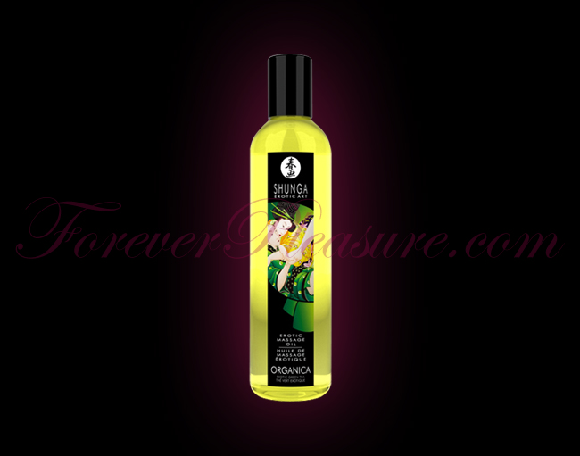 Shunga Organica Massage Oil - Green Tea (8oz)