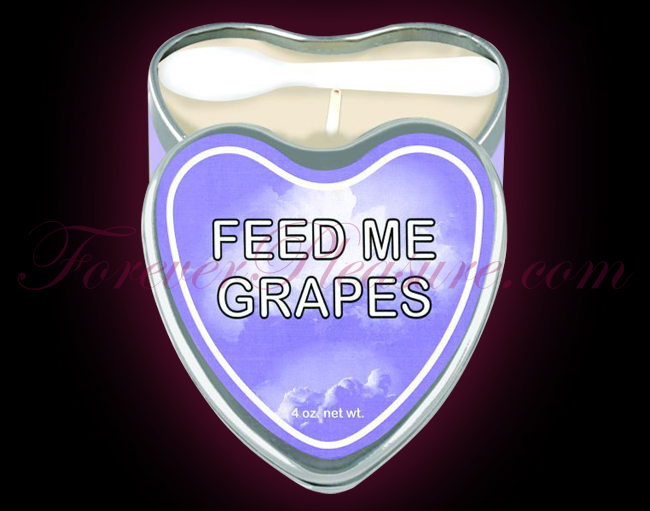 Earthly Body Suntouched Edible Candle - 4oz Feed Me Grapes