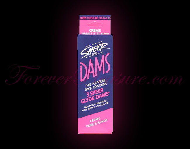Sheer Glyde Dam (3 Pack) - Vanilla