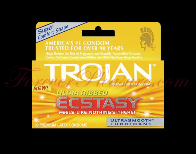 Trojan Ultra Ribbed Ecstasy (10 Pack)
